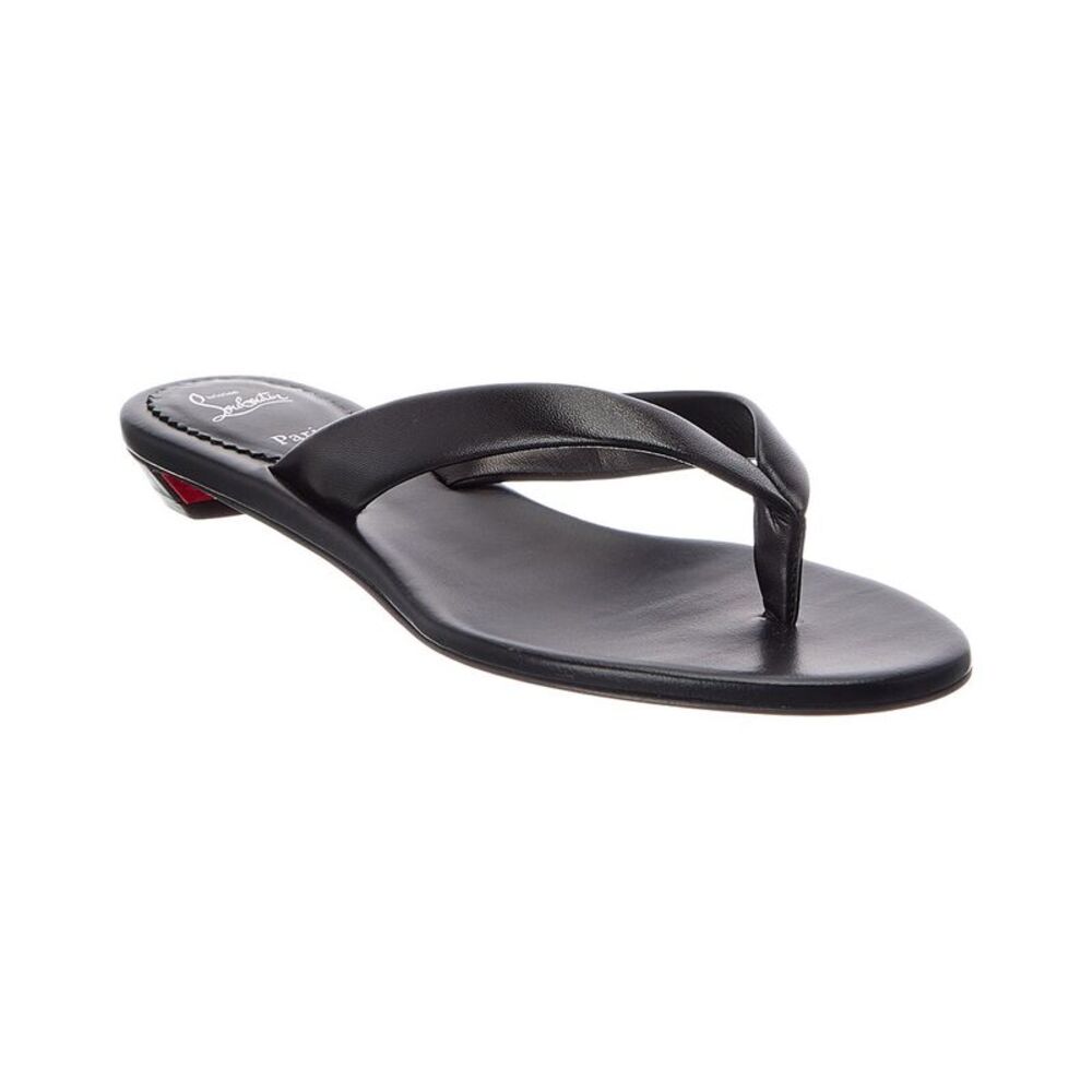 Christian Louboutin Miss Z Leather Thong Sandal